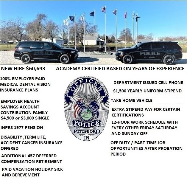 Pittsboro Police Department Employee Benefits